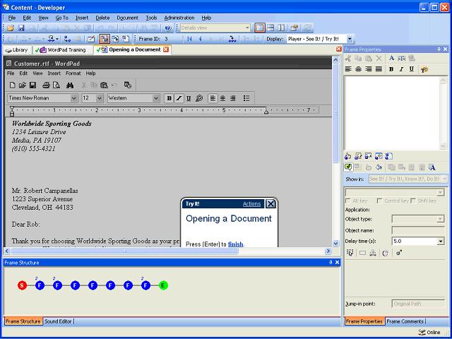 Screen image of this step