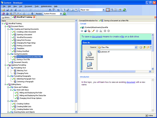 Screen image of this step