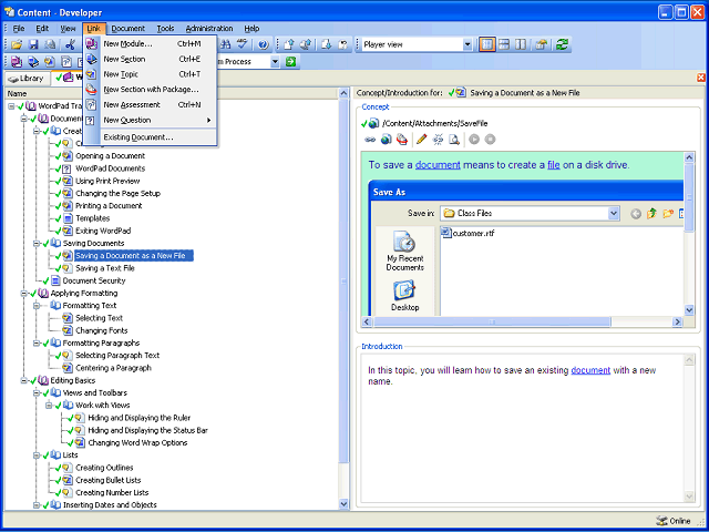 Screen image of this step