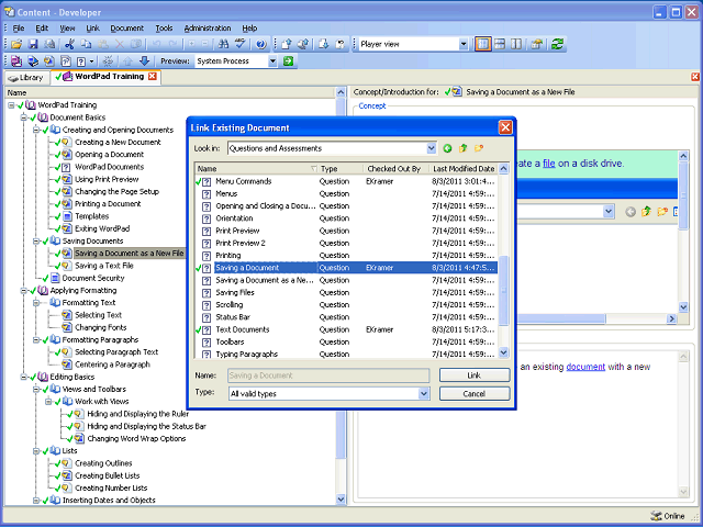 Screen image of this step