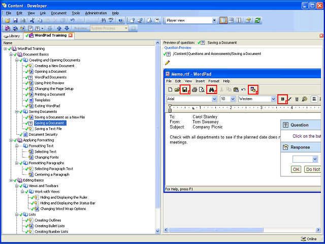 Screen image of this step