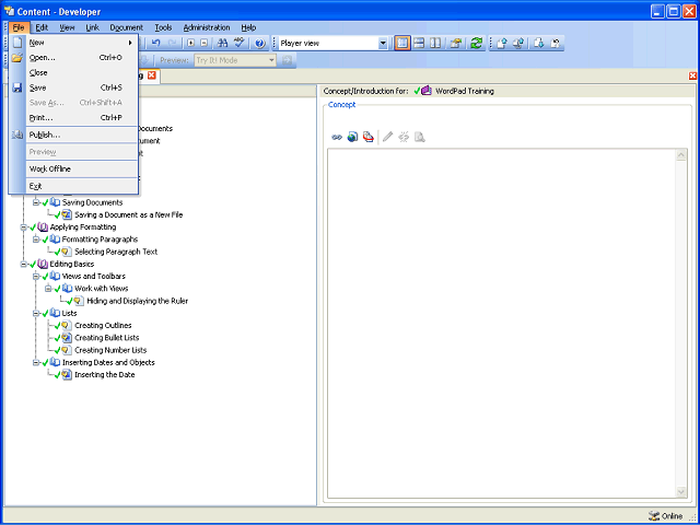 Screen image of this step
