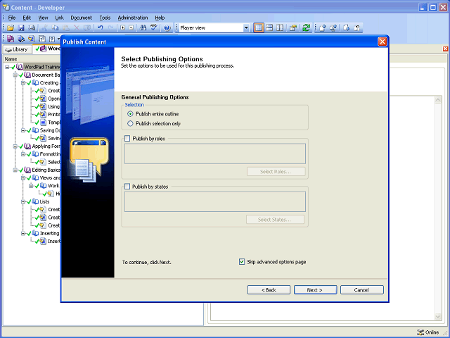 Screen image of this step