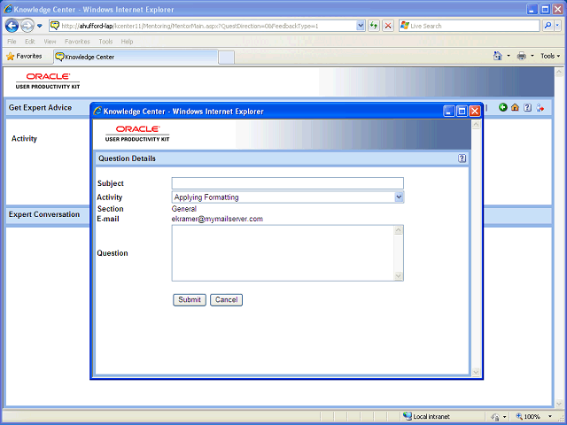 Screen image of this step