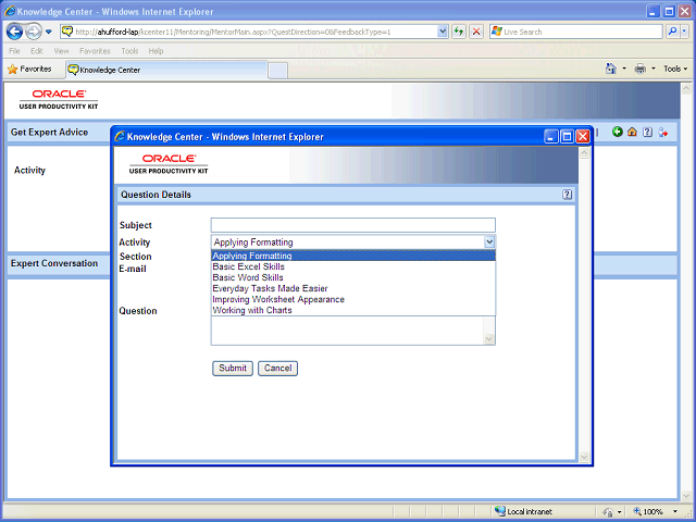 Screen image of this step