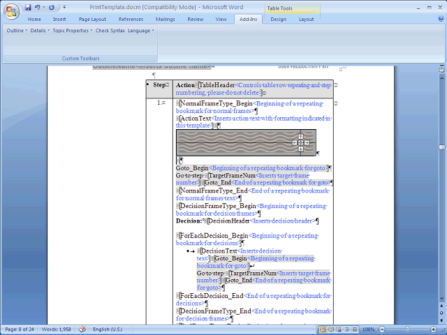 Screen image of this step