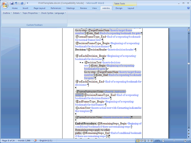 Screen image of this step
