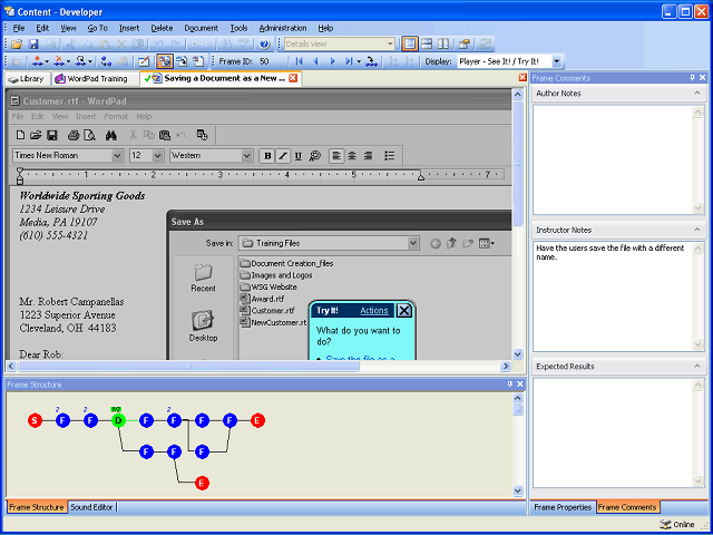 Screen image of this step