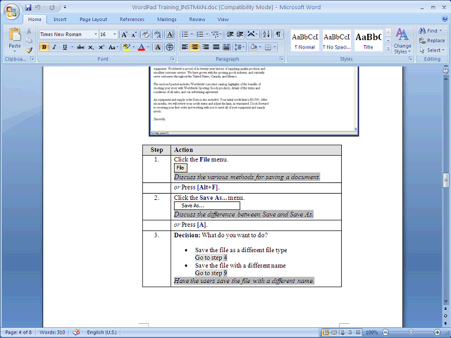 Screen image of this step