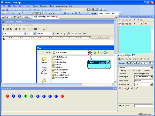 Screen image of this step