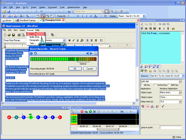 Screen image of this step