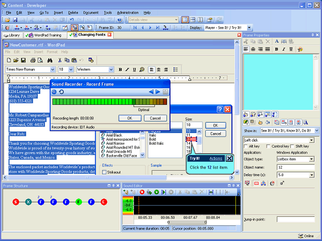 Screen image of this step