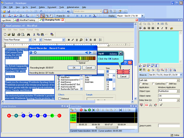 Screen image of this step