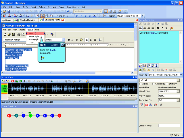 Screen image of this step