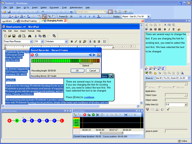 Screen image of this step