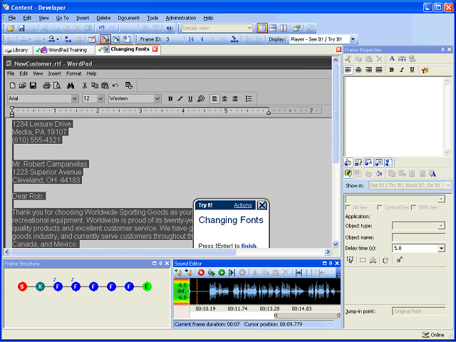 Screen image of this step