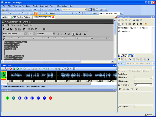 Screen image of this step