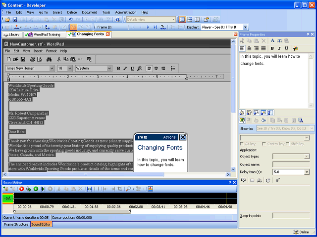 Screen image of this step