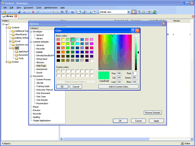 Screen image of this step