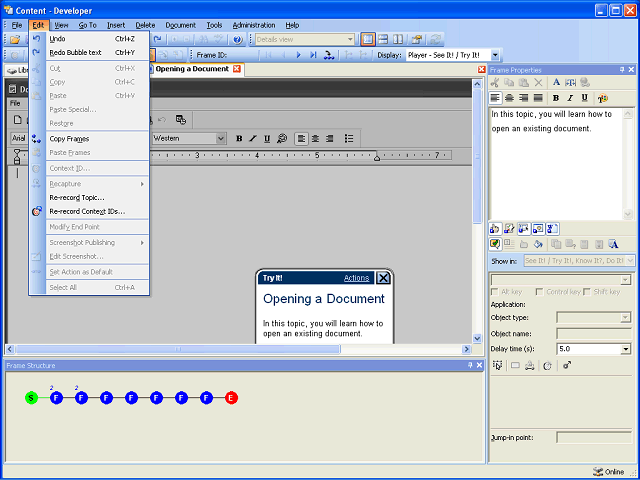 Screen image of this step