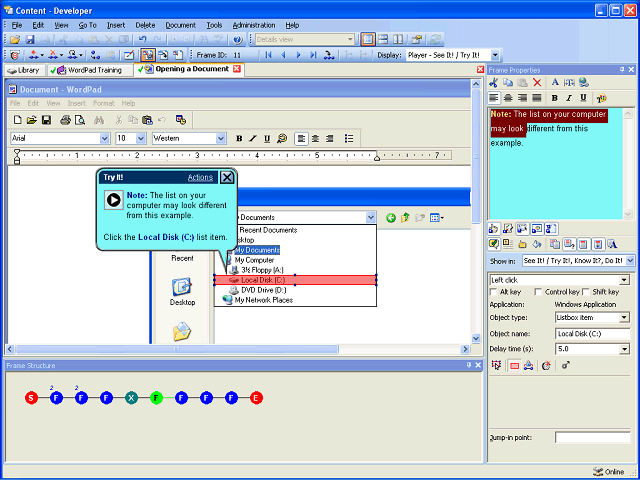 Screen image of this step