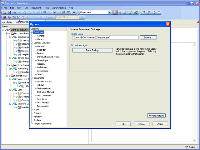 Screen image of this step