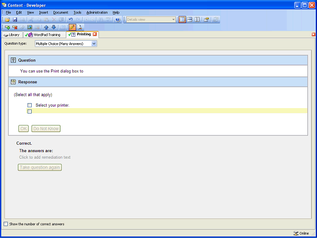 Screen image of this step