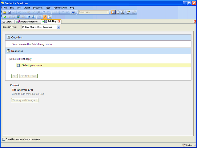 Screen image of this step