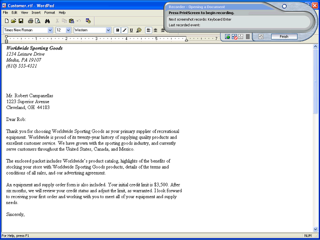 Screen image of this step