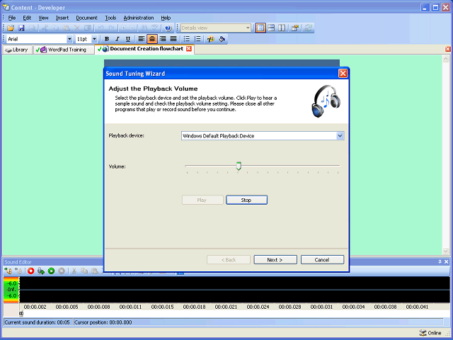 Screen image of this step