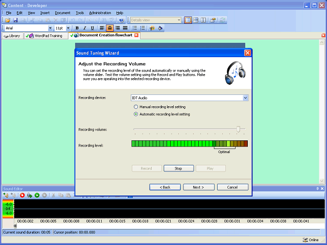 Screen image of this step