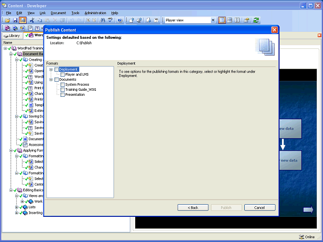 Screen image of this step