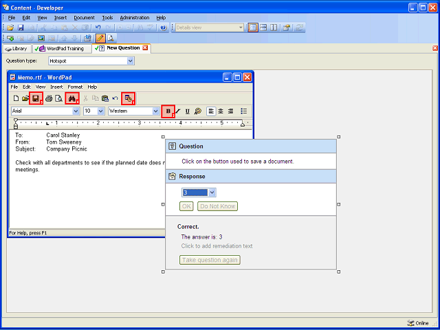 Screen image of this step