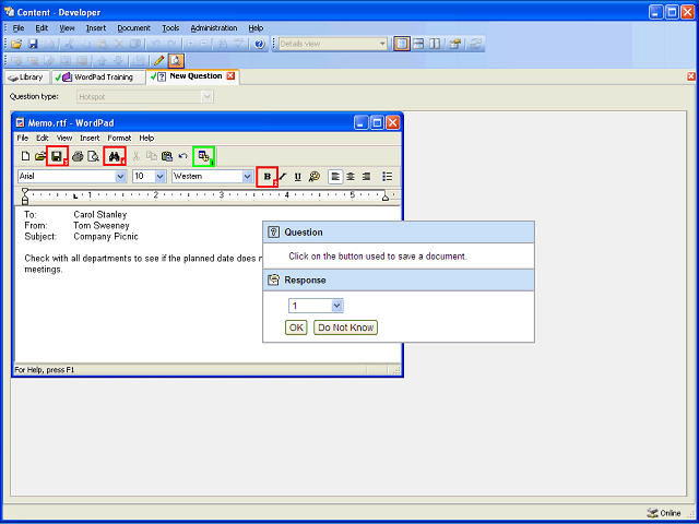 Screen image of this step