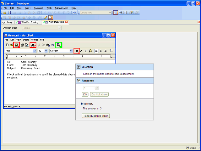 Screen image of this step