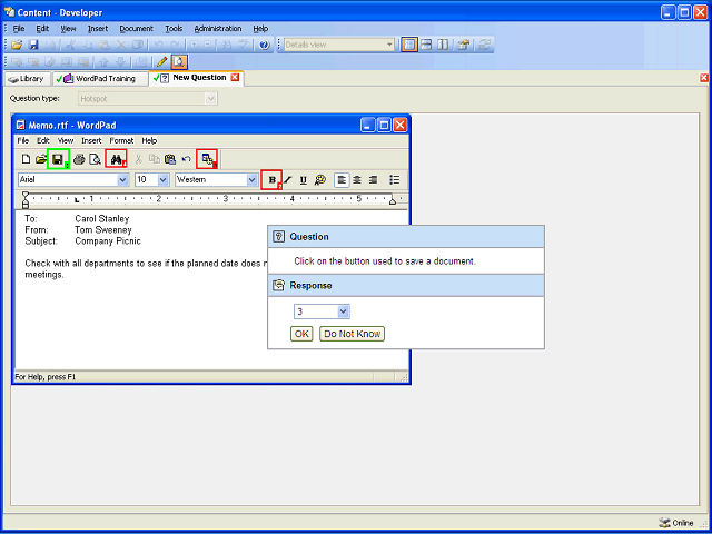 Screen image of this step