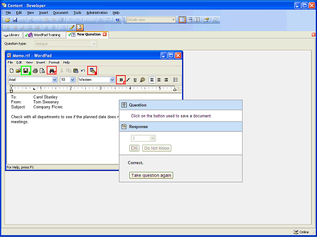 Screen image of this step