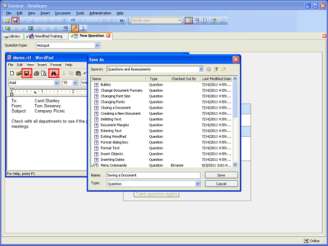 Screen image of this step