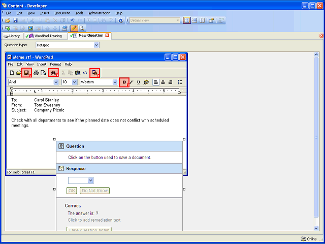 Screen image of this step
