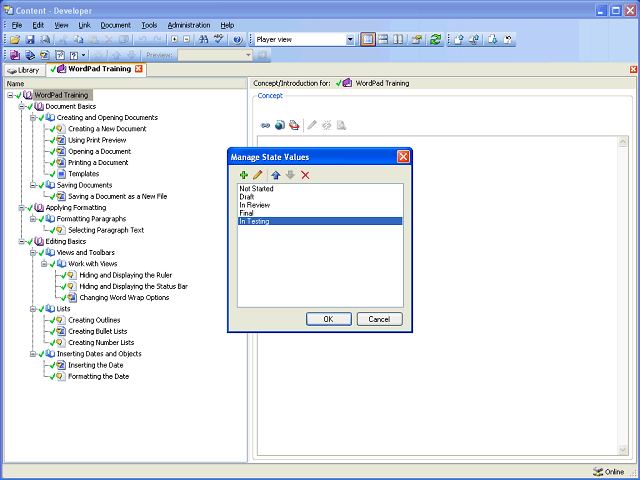 Screen image of this step
