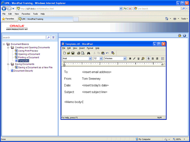 Screen image of this step