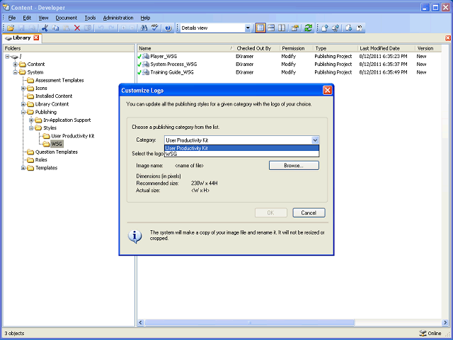 Screen image of this step