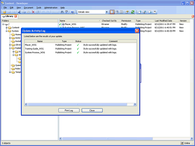 Screen image of this step