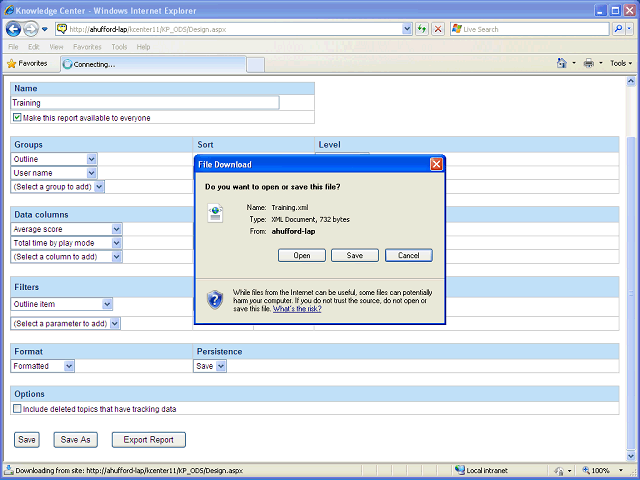Screen image of this step