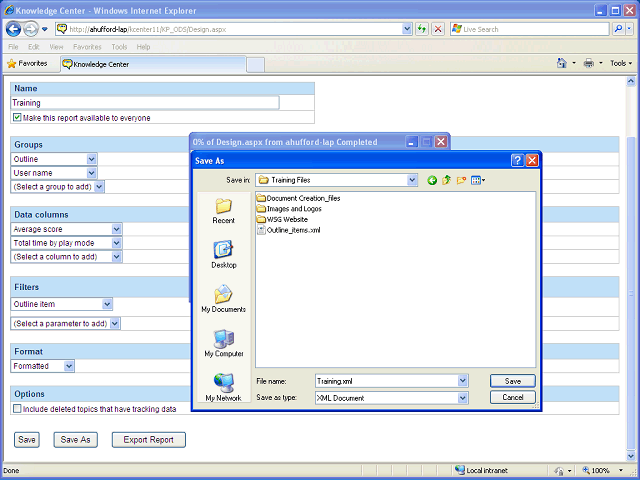 Screen image of this step
