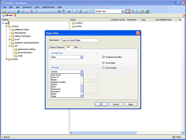 Screen image of this step