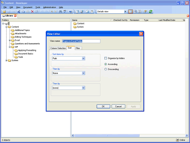 Screen image of this step