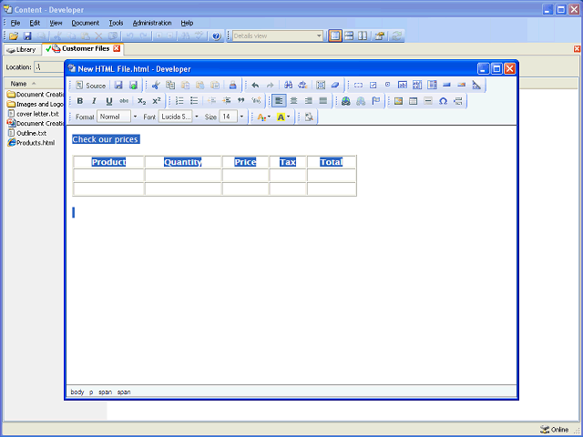 Screen image of this step