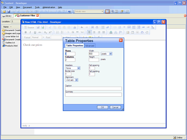 Screen image of this step