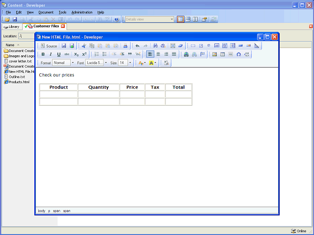 Screen image of this step
